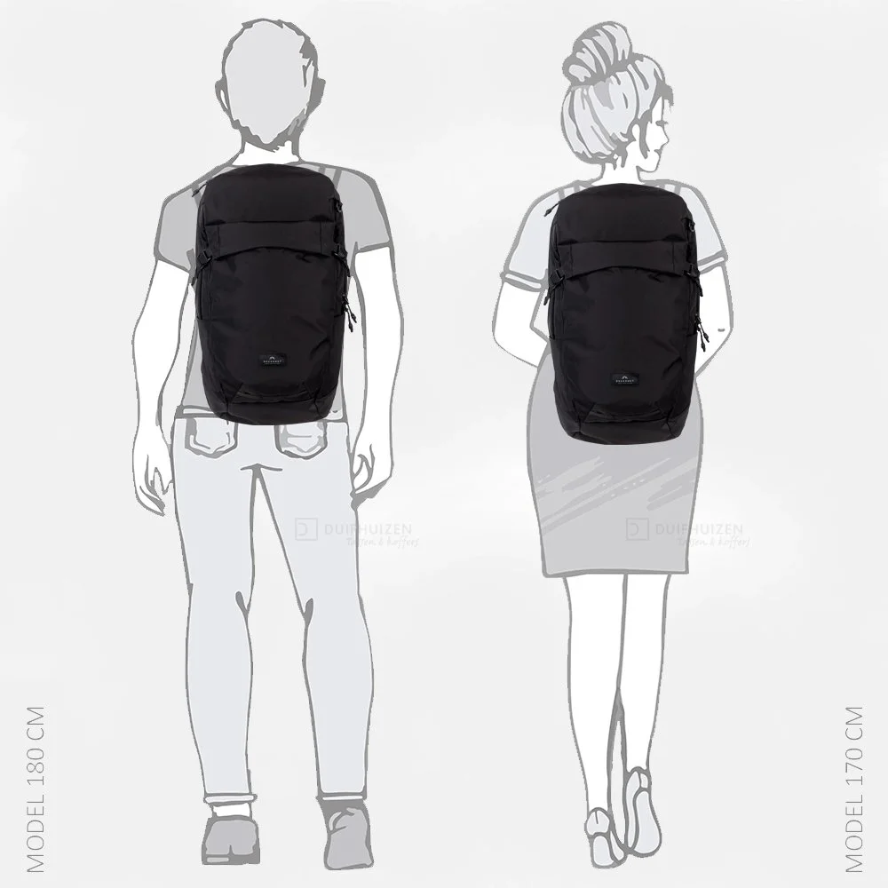 Doughnut Astir rugzak black bij Duifhuizen