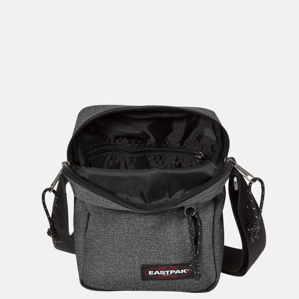 Eastpak The One schoudertas black denim bij Duifhuizen