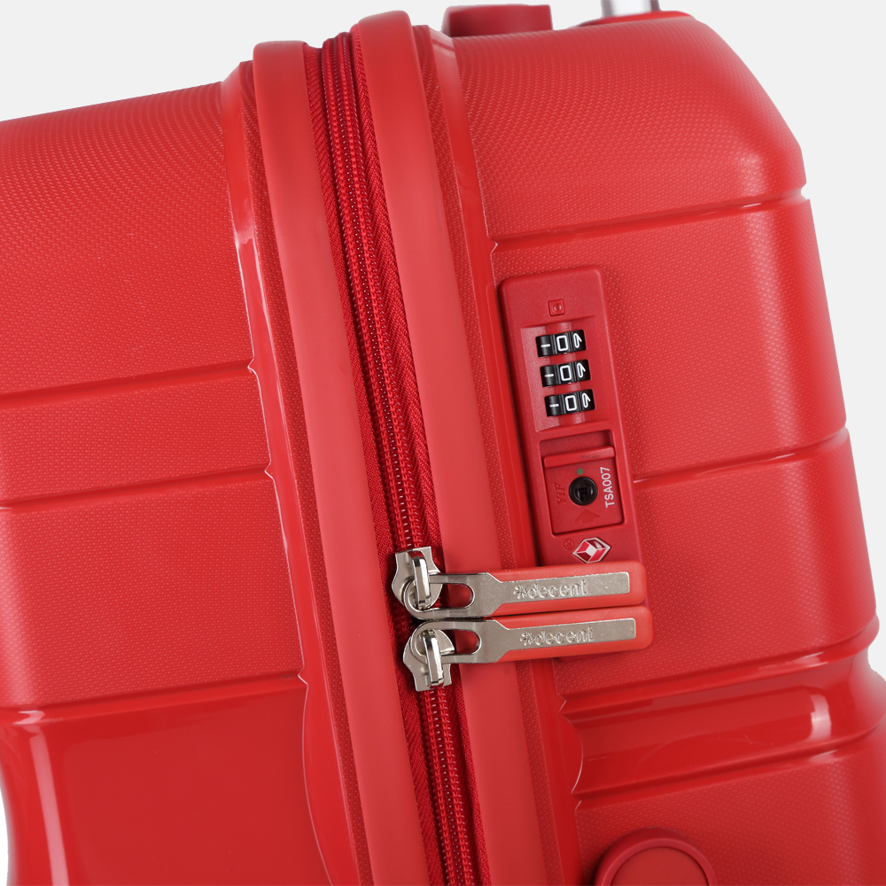 Decent One-City koffer 76 cm rood bij Duifhuizen