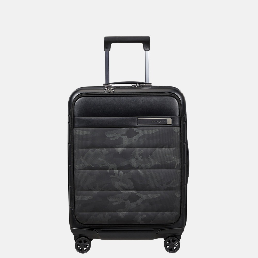 Samsonite Neopod handbagage spinner 55 cm Exp Easy Access camo black bij Duifhuizen