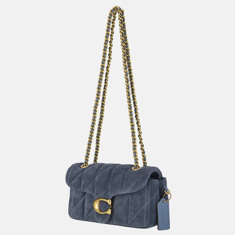 Coach Tabby Quilted schoudertas 20' light denim bij Duifhuizen