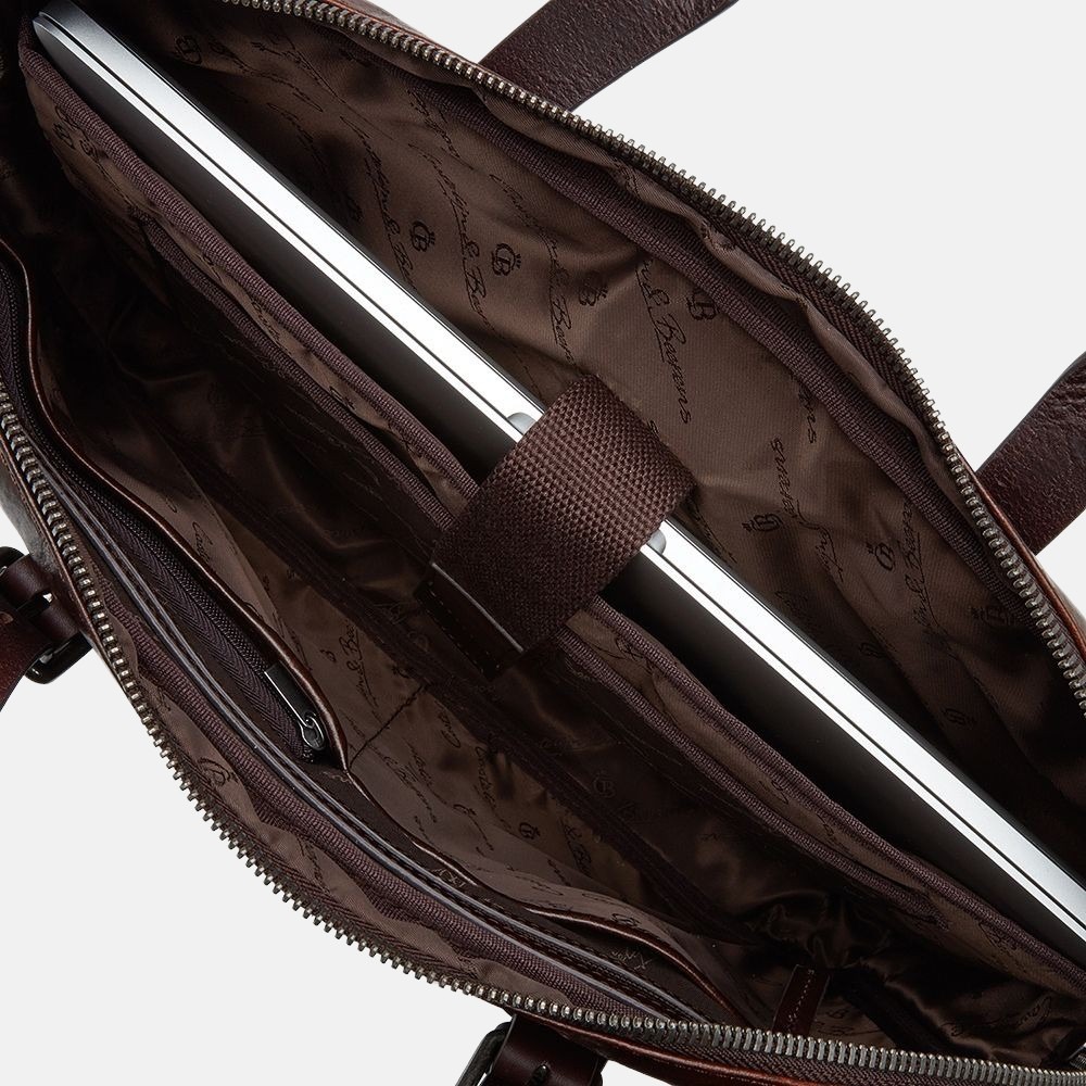 Castelijn & Beerens Rien laptoptas 15.6 inch cognac bij Duifhuizen