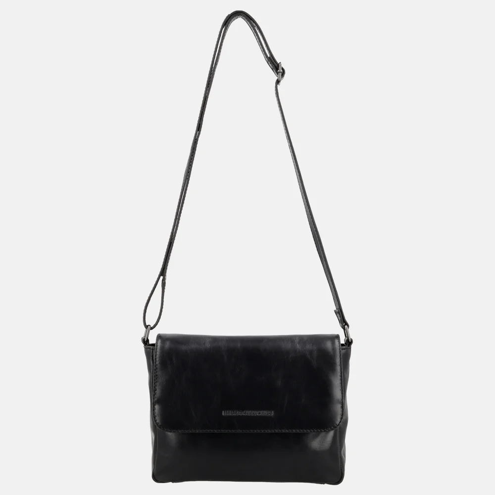 Hide & Stitches Porto crossbody tas zwart bij Duifhuizen