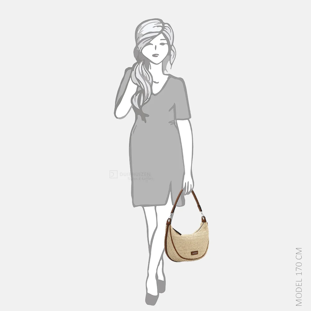 Emily & Noah Elda buideltas raffia sand bij Duifhuizen