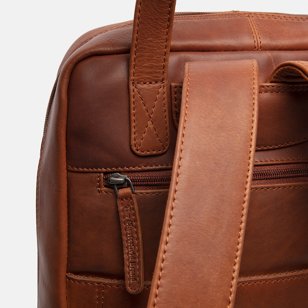 Chesterfield Honolulu rugzak 14 inch cognac bij Duifhuizen