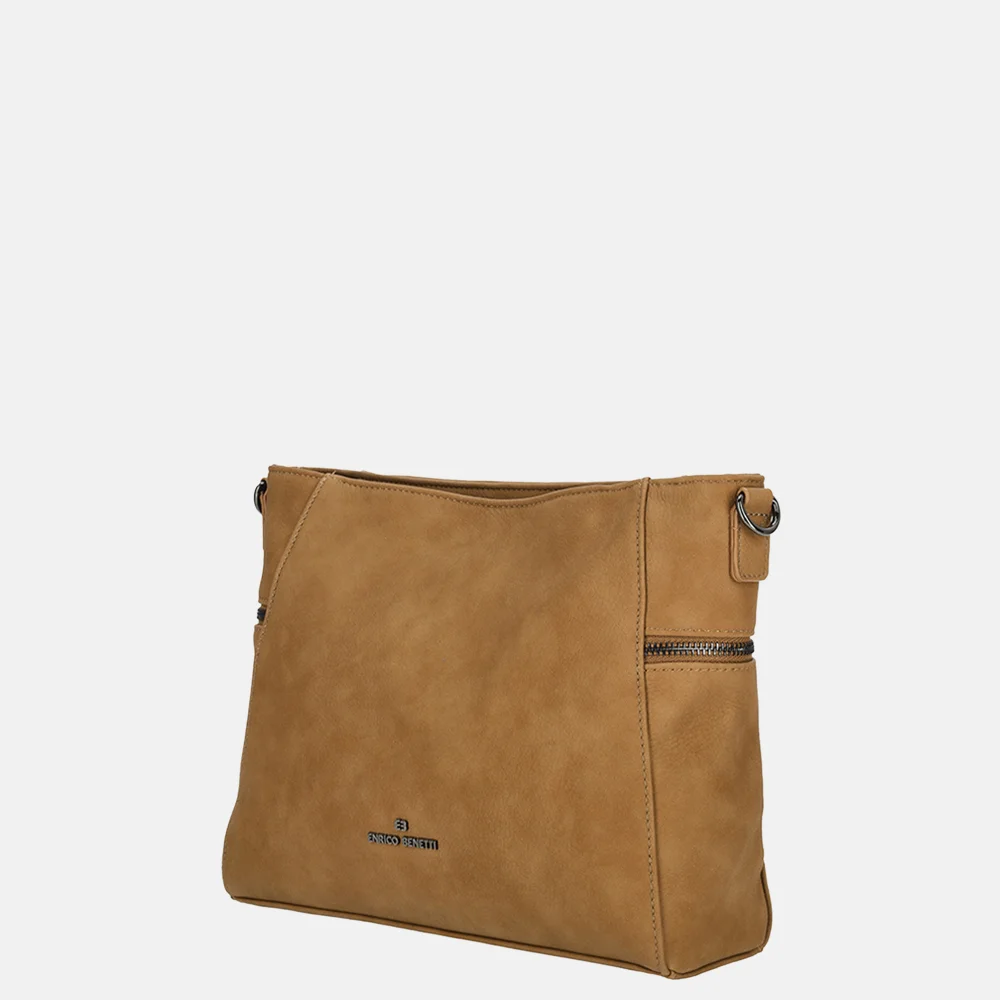 Enrico Benetti Roxy crossbody tas camel bij Duifhuizen