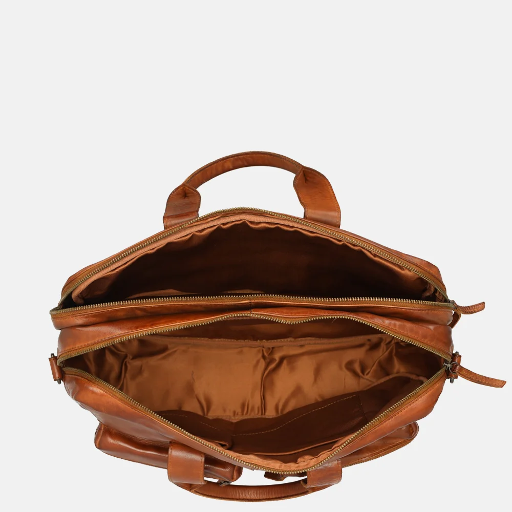 Bear Design laptoptas cognac bij Duifhuizen