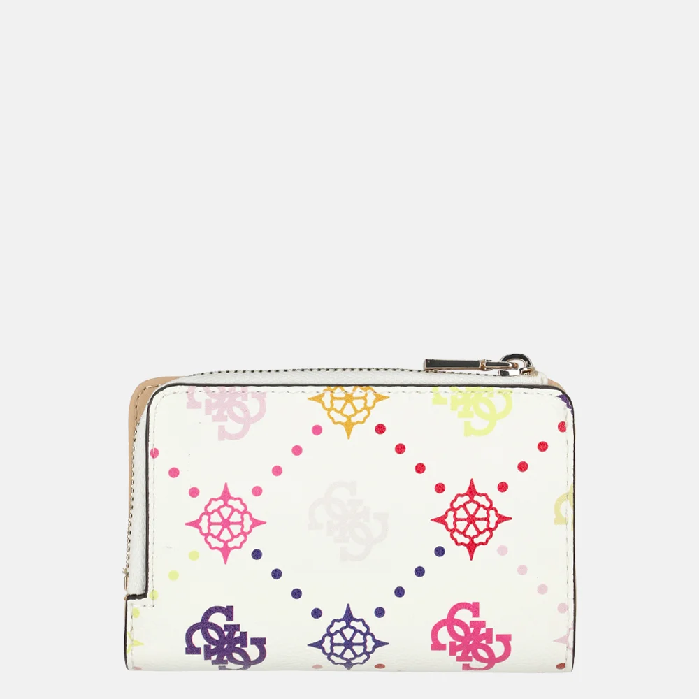 Guess Emelie ziparound pasjeshouder/portemonnee multi logo bij Duifhuizen