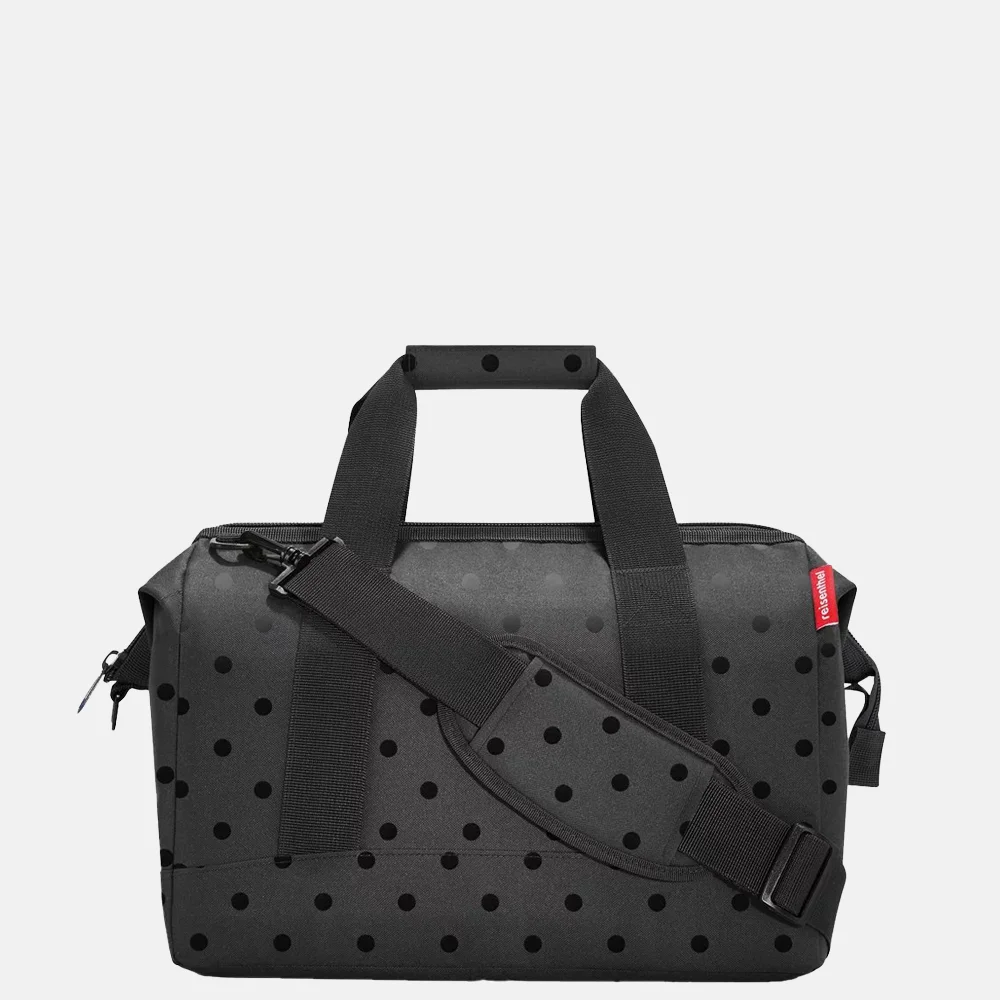 Reisenthel Allrounder weekendtas M glossy dots black