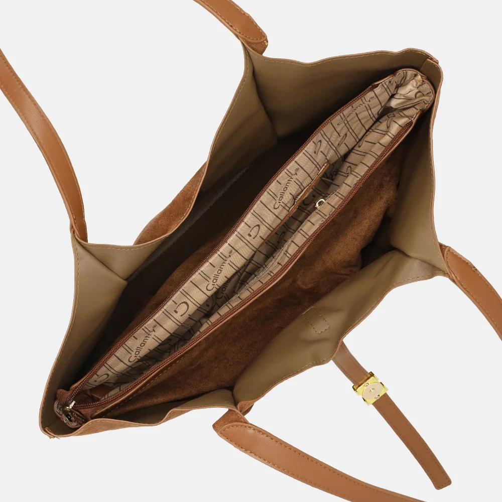 Firenze shopper dark brown bij Duifhuizen
