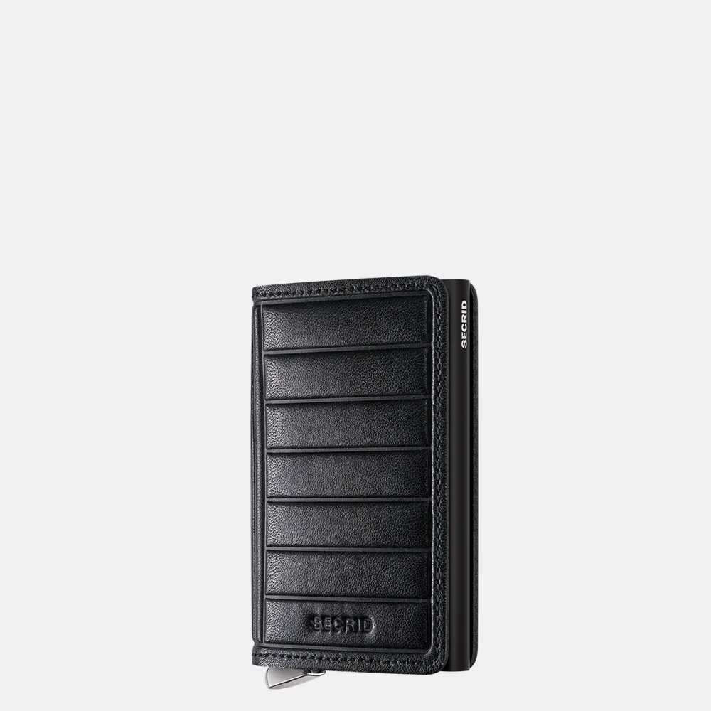 Secrid Premium Slimwallet pasjeshouder Emboss Lines Black + bij Duifhuizen