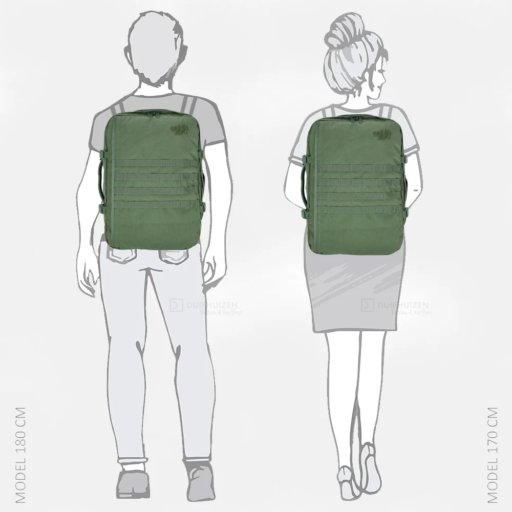 Cabin Zero Military rugzak/underseater 44L 17 inch mystic green bij Duifhuizen