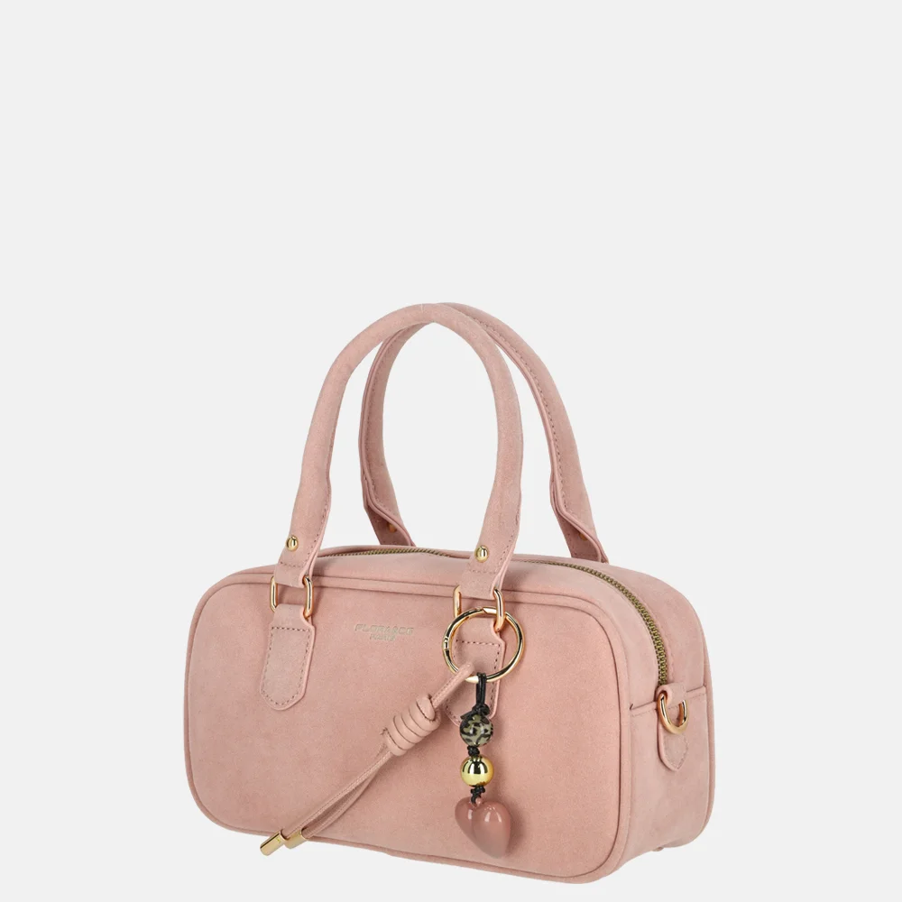 Flora & Co handtas suedine rose bij Duifhuizen