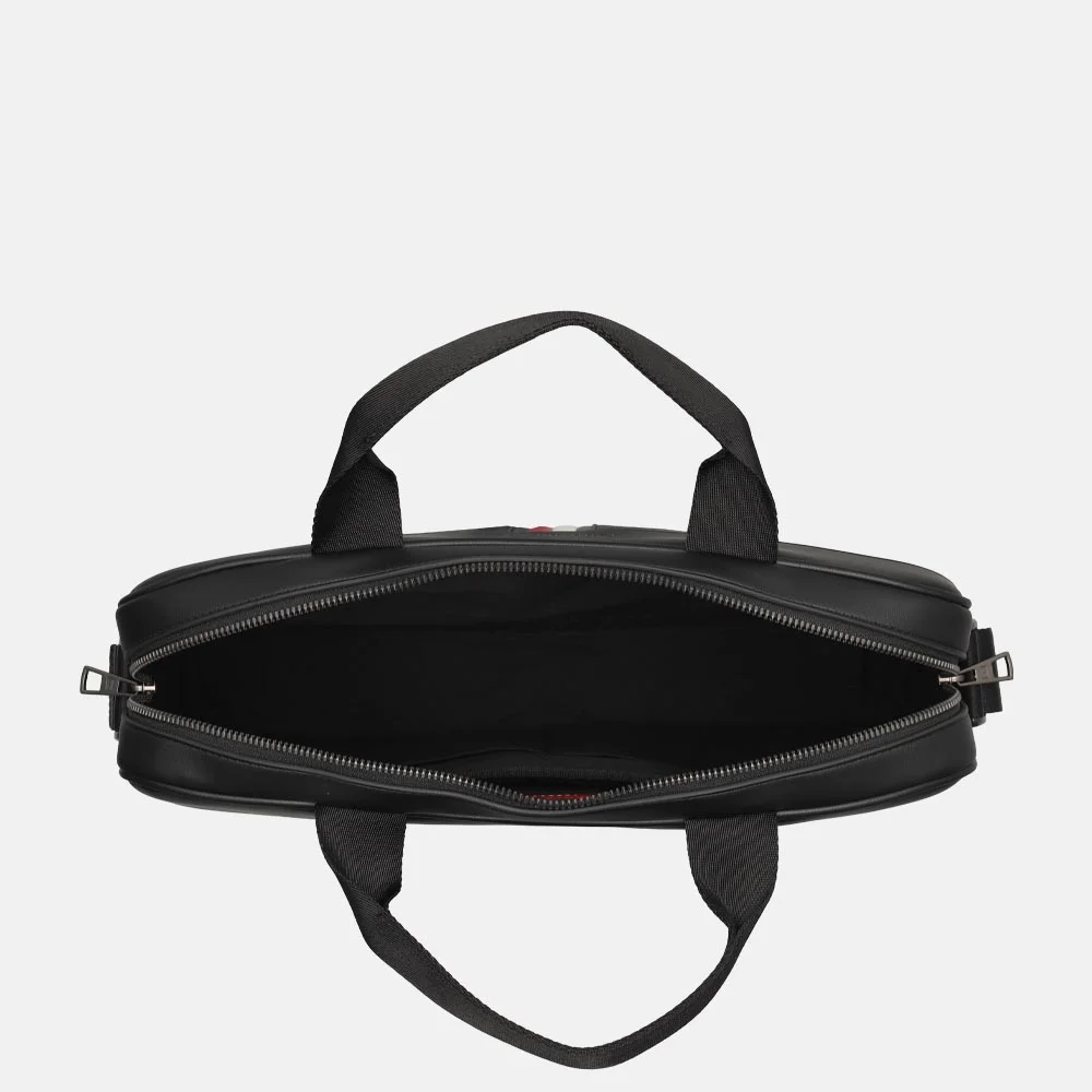 Tommy Hilfiger Metro laptoptas 15 inch black bij Duifhuizen