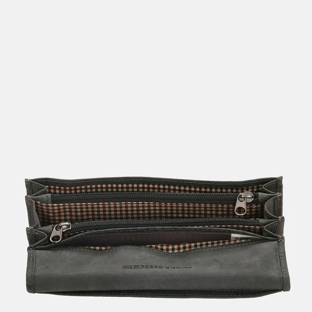 Hide & Stitches Idaho portemonnee black bij Duifhuizen