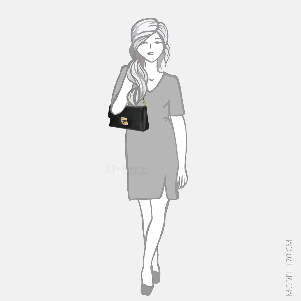 Michael Kors Addie schoudertas black bij Duifhuizen