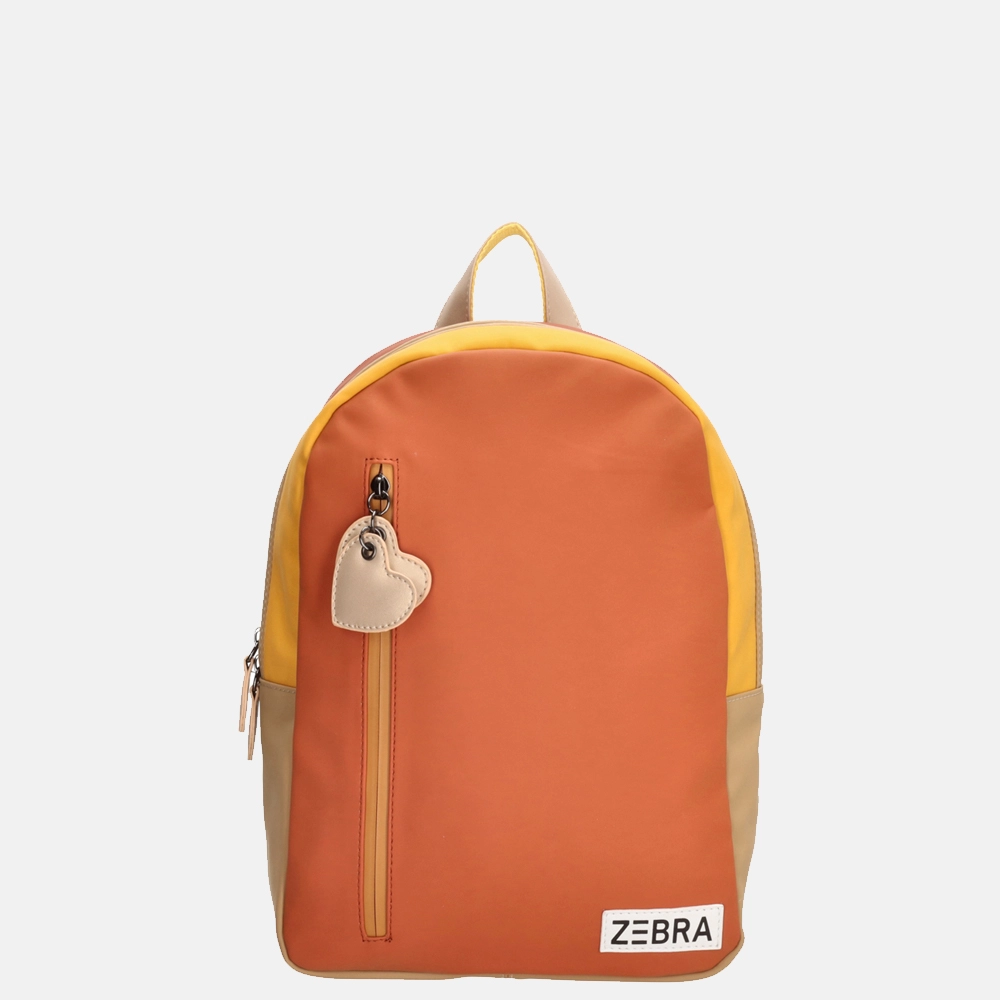 Zebra Trends Colourblock kinderrugzak  brique bij Duifhuizen