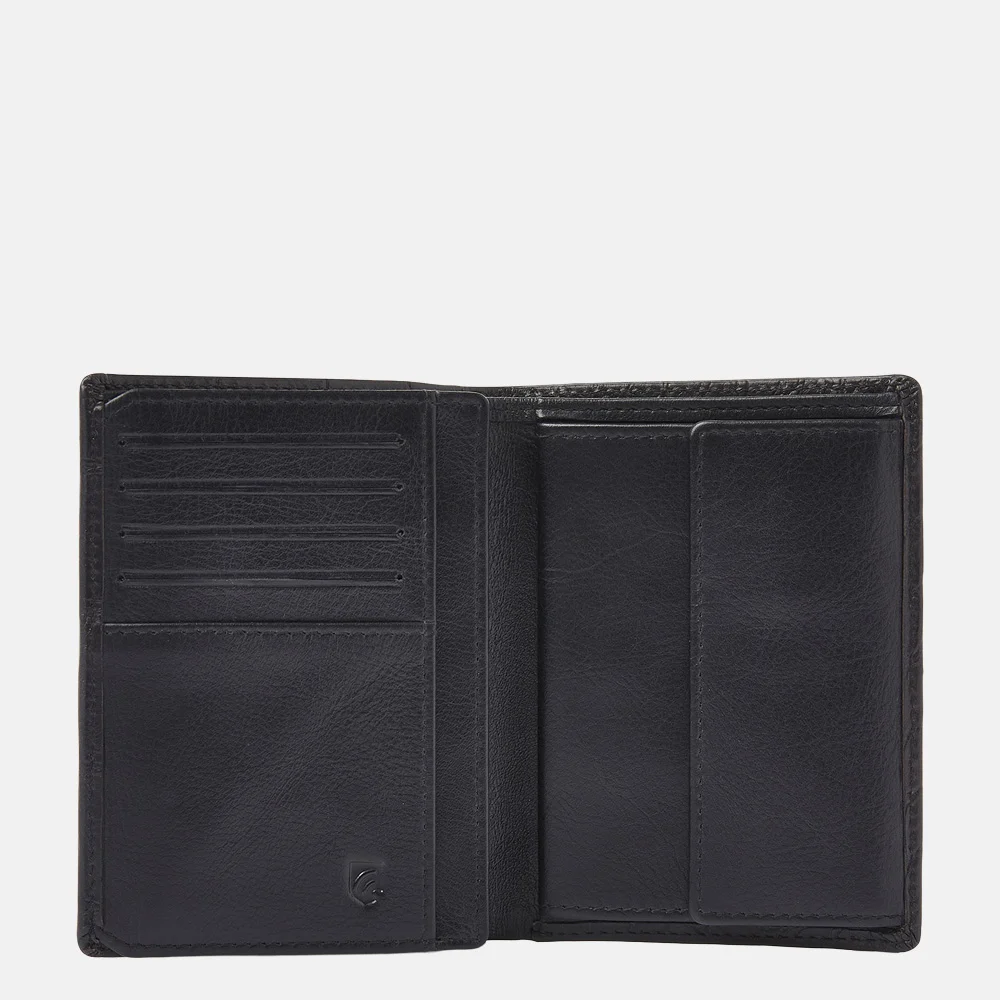 Castelijn en Beerens billfold croco black bij Duifhuizen