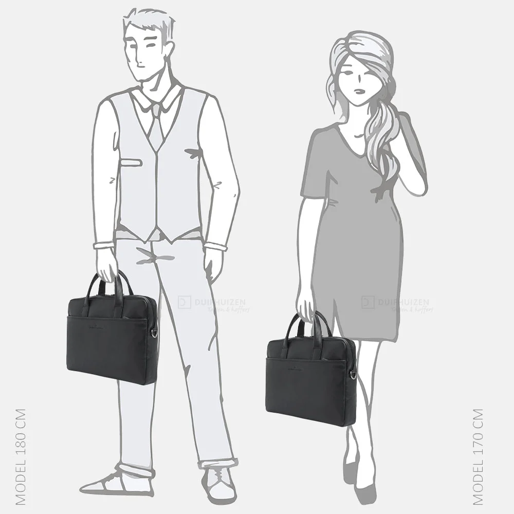 Castelijn en Beerens laptoptas 16.6 inch zwart bij Duifhuizen