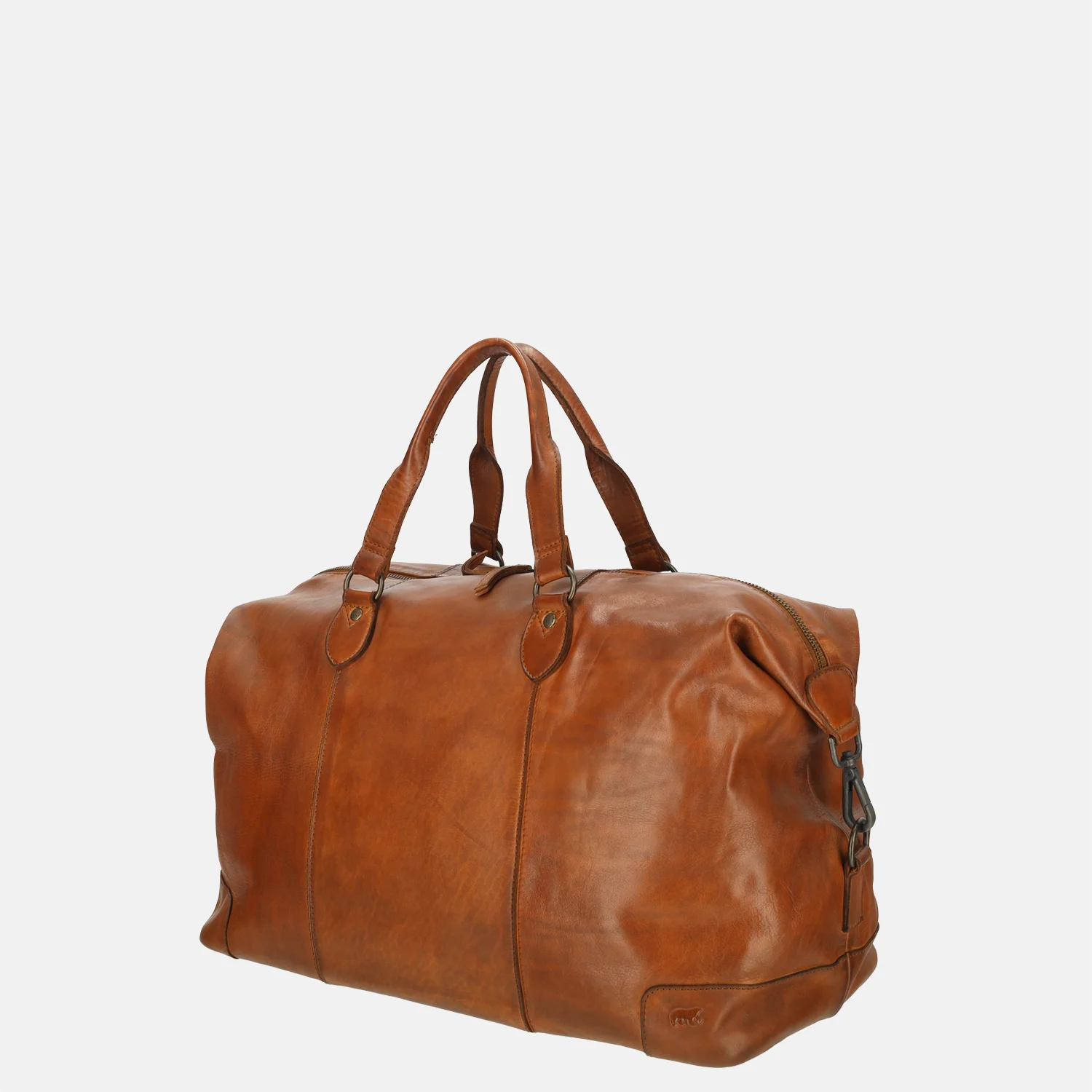 Bear Design Sam weekendtas + laptopvak cognac bij Duifhuizen