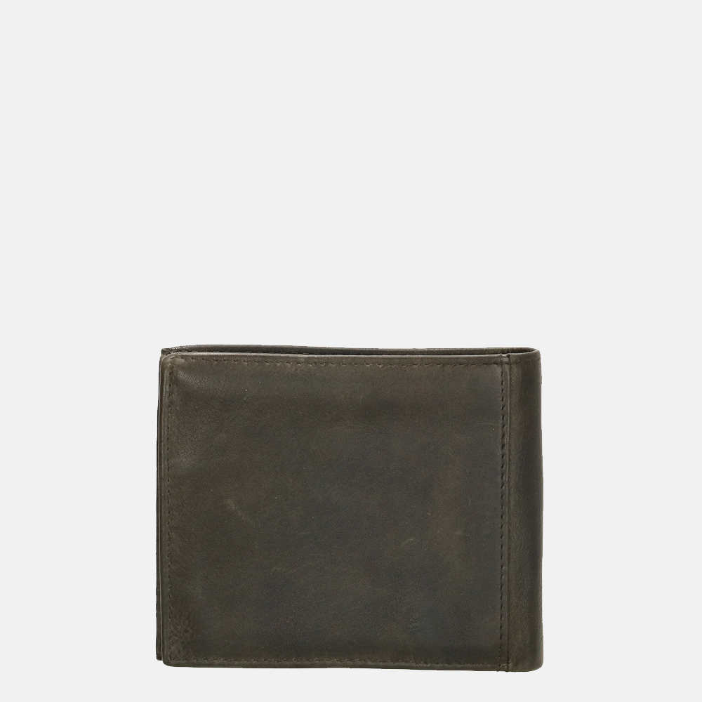 Hide & Stitches billfold olive bij Duifhuizen