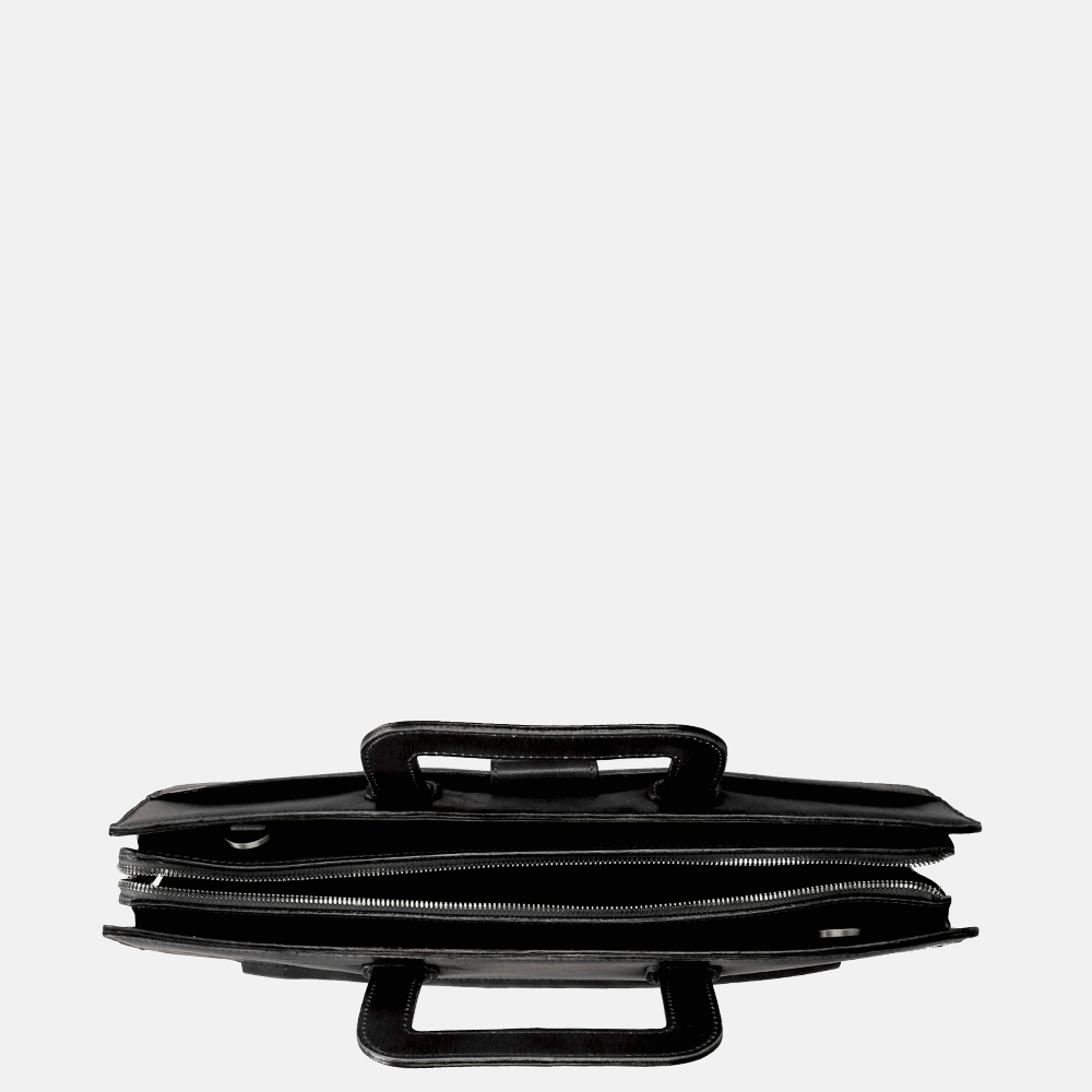 Claudio Ferrici Classico laptoptas 15.6 inch M black bij Duifhuizen