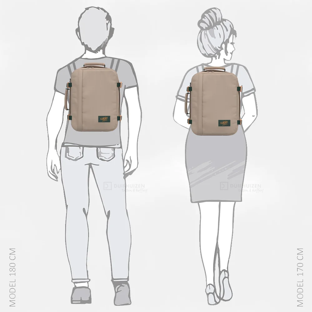 CABINZERO Classic rugzak 28L cebu sand bij Duifhuizen