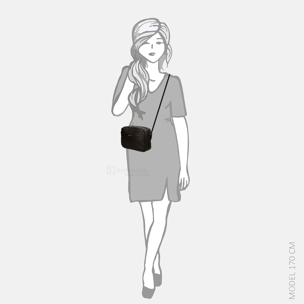 Gigi Fratelli Romance crossbody tas Espresso bij Duifhuizen