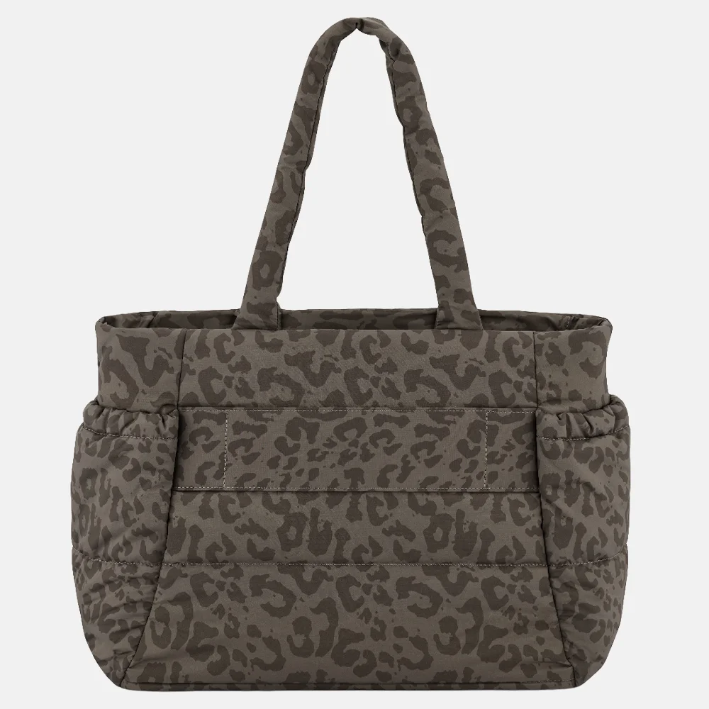Kapten & Son Hellvi shopper dark leopard bij Duifhuizen