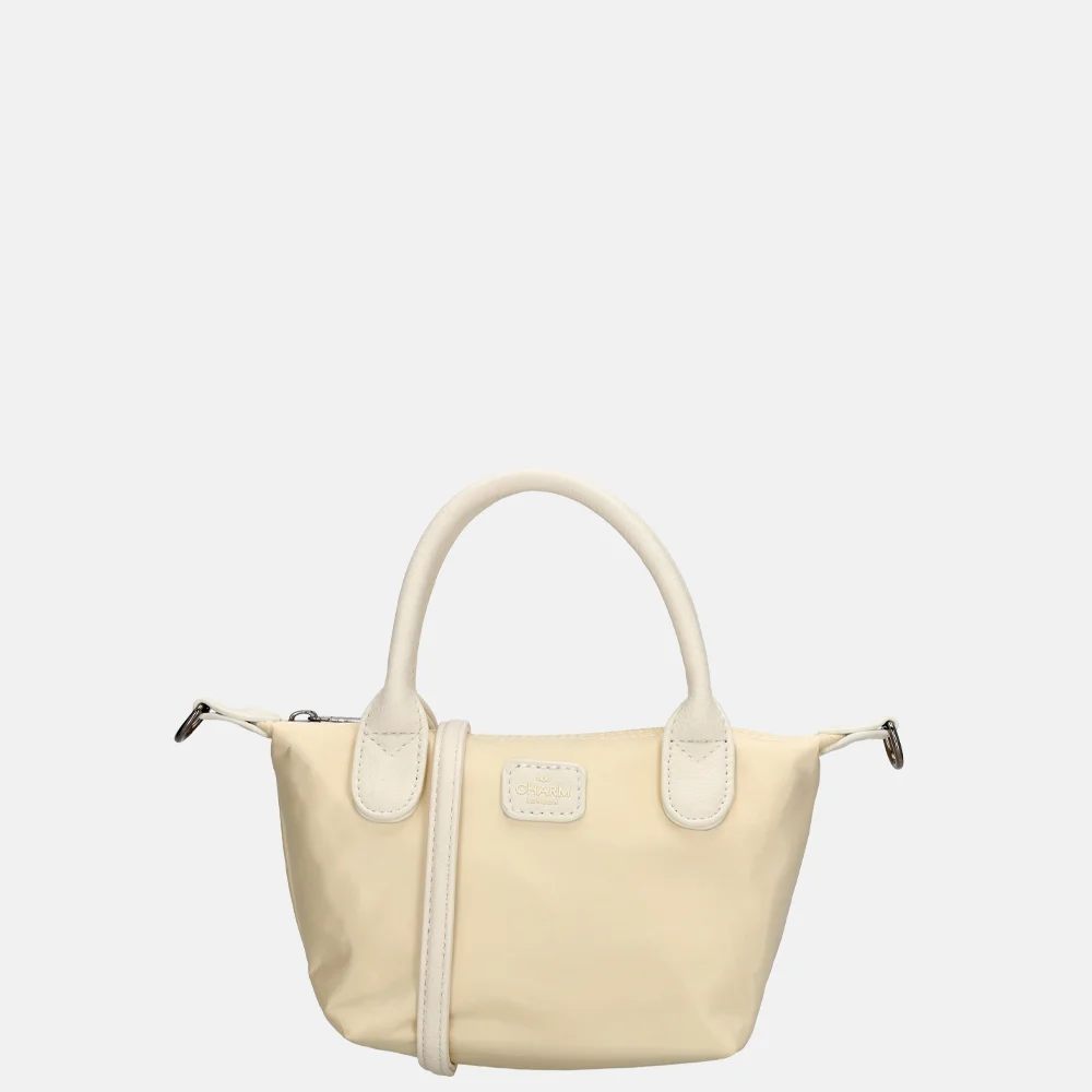 Charm London Buckingham Mono crossbody tas XS creme