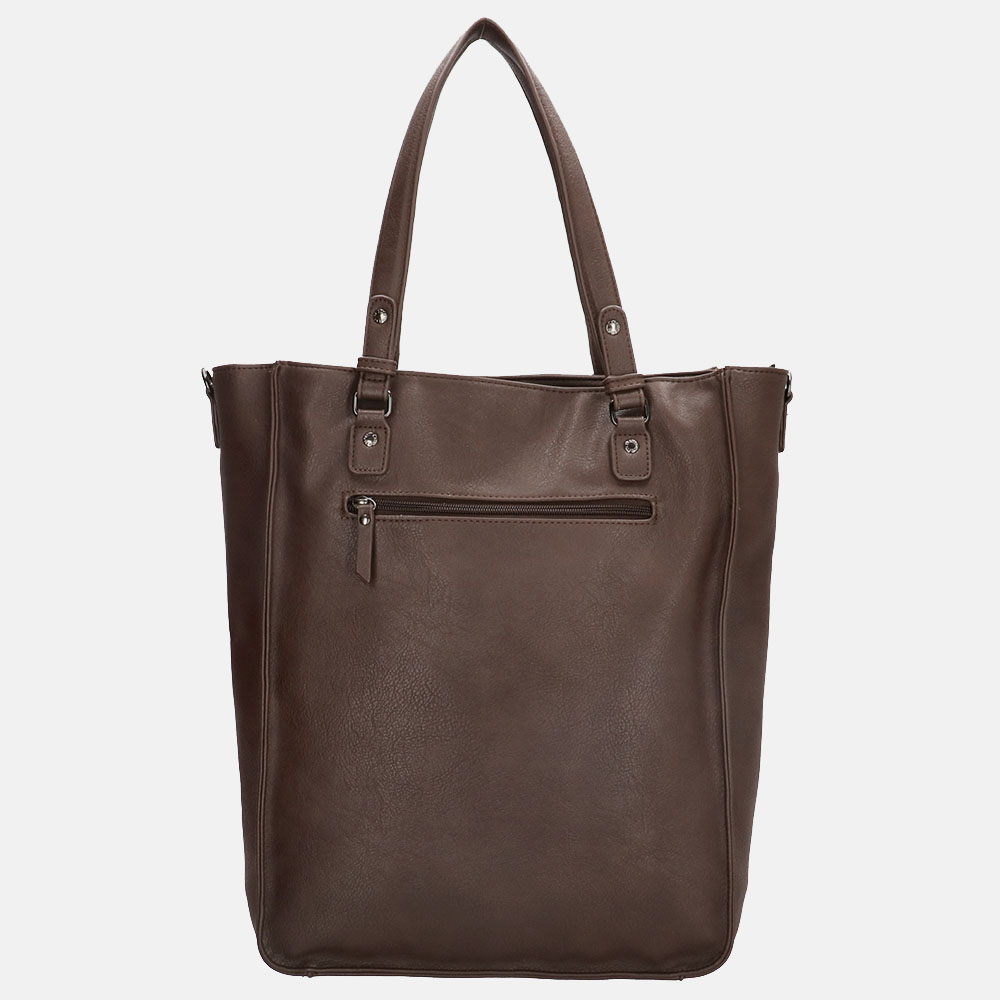 Enrico Benetti Lily shopper 17 inch brown bij Duifhuizen