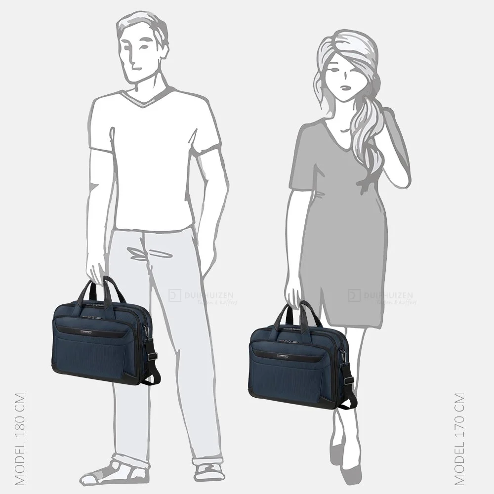 Samsonite Pro-Dlx 6 laptoptas 15.6 inch blue bij Duifhuizen