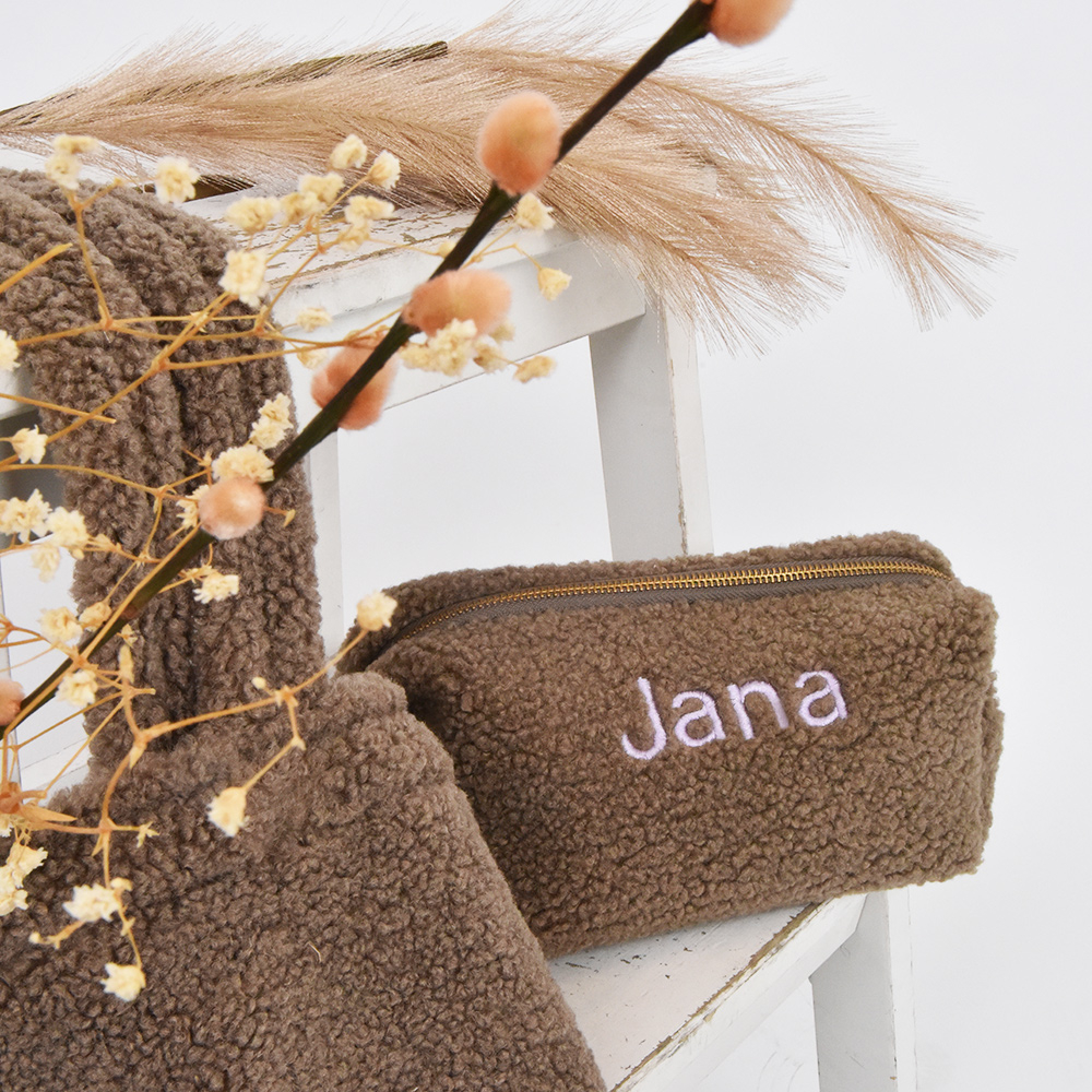 Studio Noos Chunky Pouch toilettas brown bij Duifhuizen