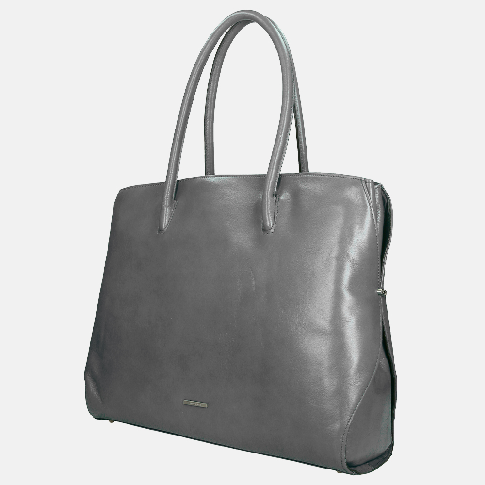 Claudio Ferrici Classico shopper 13.3 inch grey bij Duifhuizen