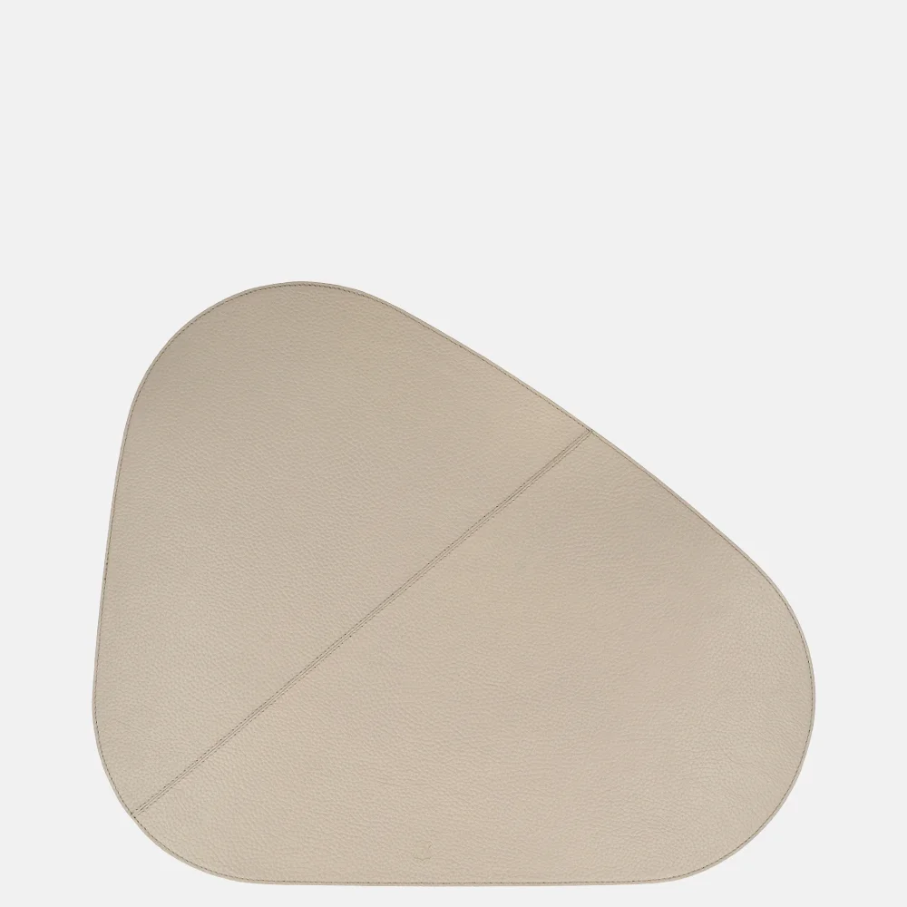 Chamada leren placemats organisch effen (2 stuks) beige