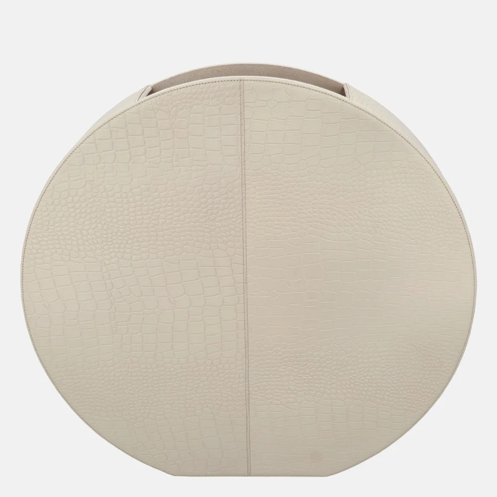 Chamada leren vaas croco large beige