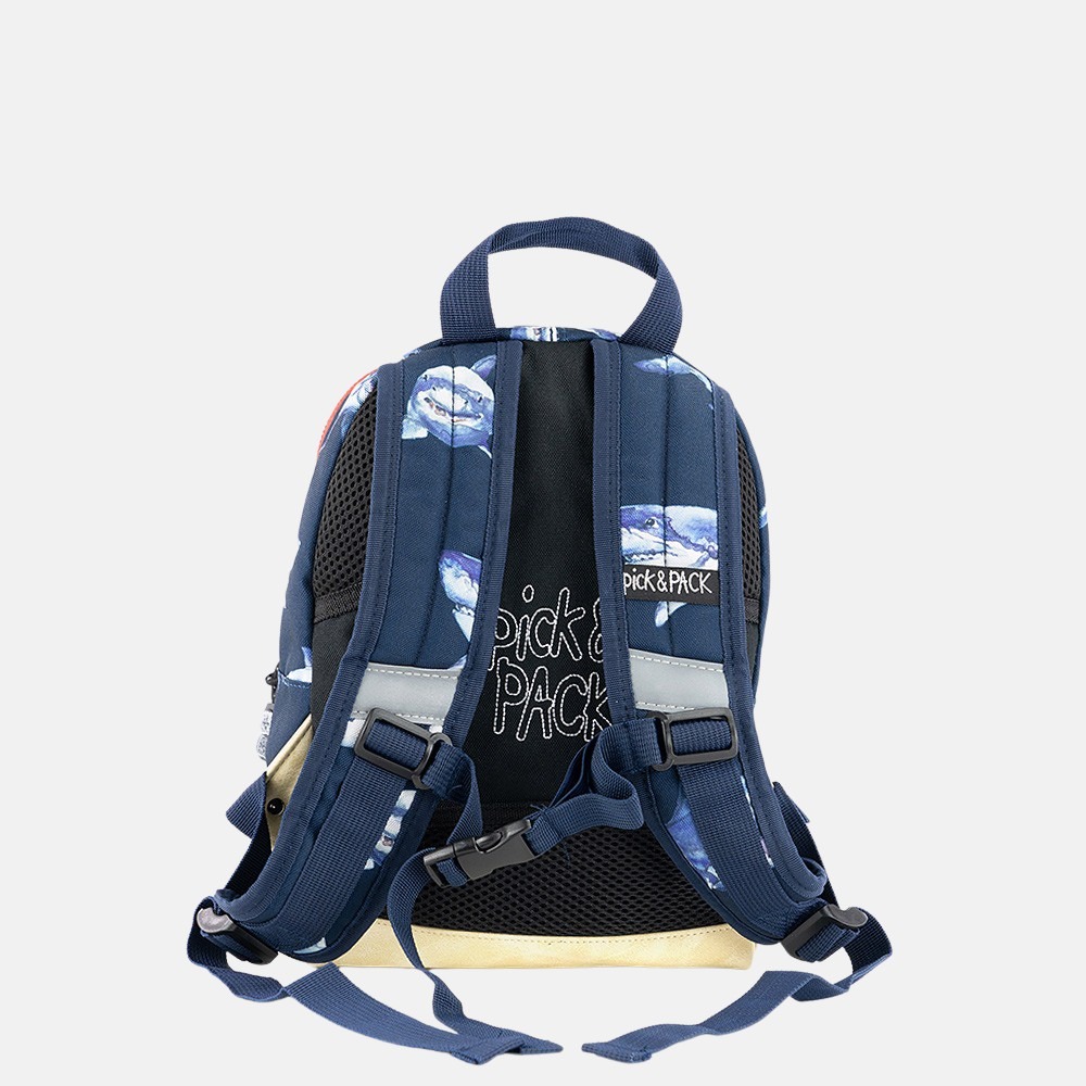 Pick & Pack Shark kinderrugzak S navy bij Duifhuizen