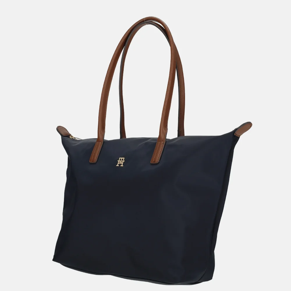 Tommy Hilfiger Popette tote shopper space blue bij Duifhuizen
