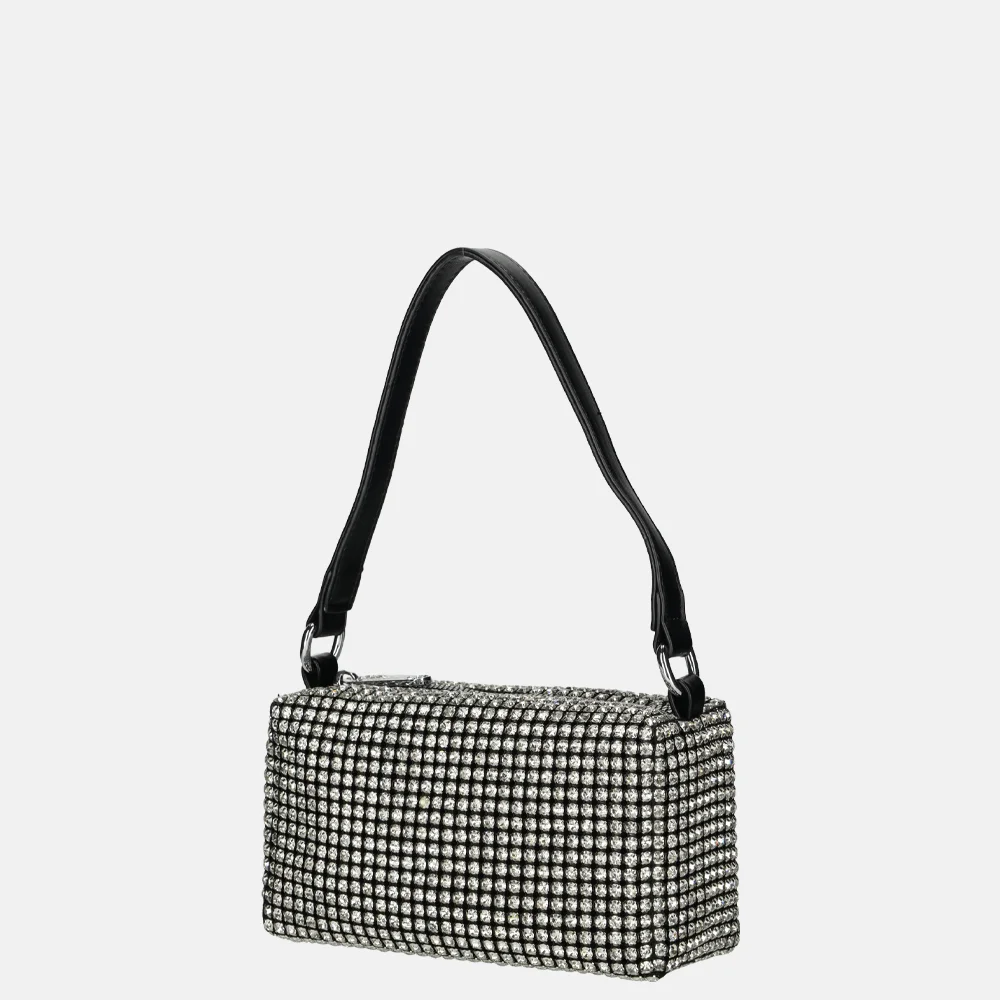 Firenze clutch strass silver bij Duifhuizen