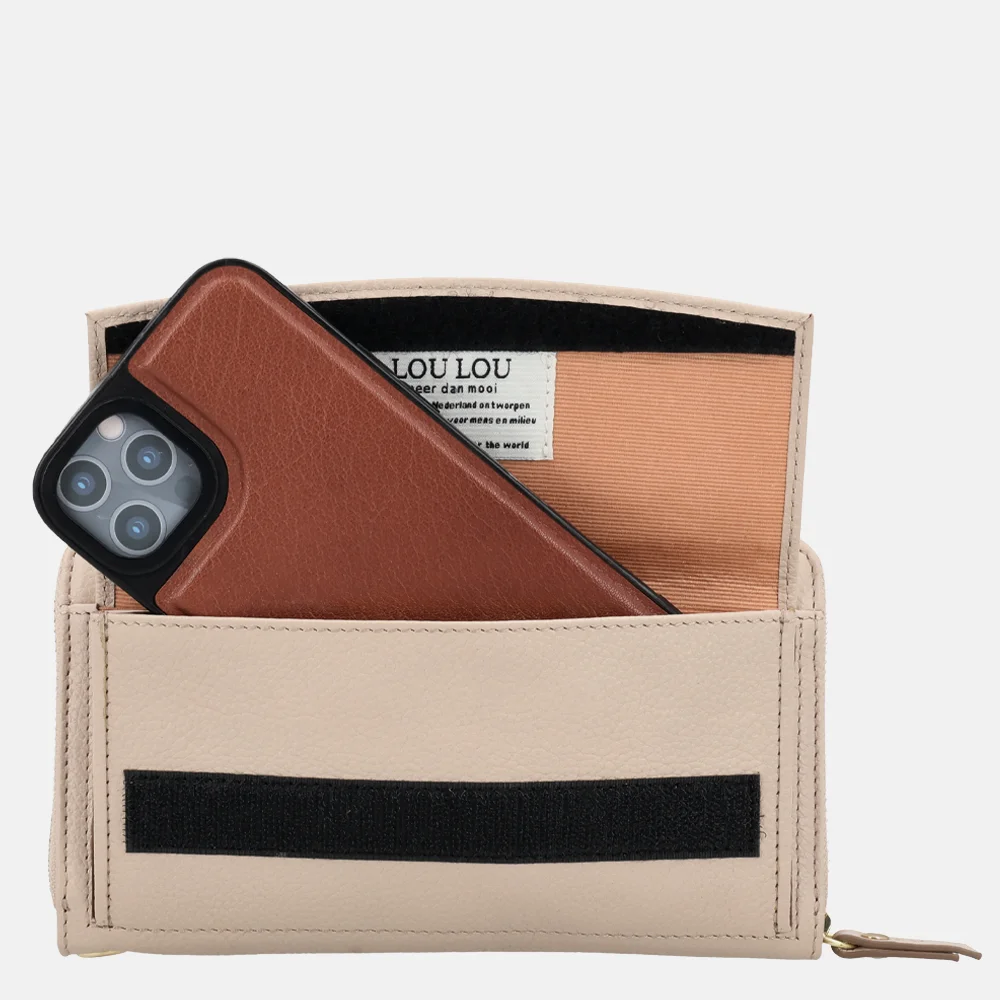 Loulou Essentiels SLB portemonnee cashmere bij Duifhuizen