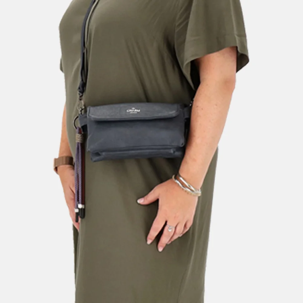 Charm London Tottingham crossbody tas S blauw bij Duifhuizen