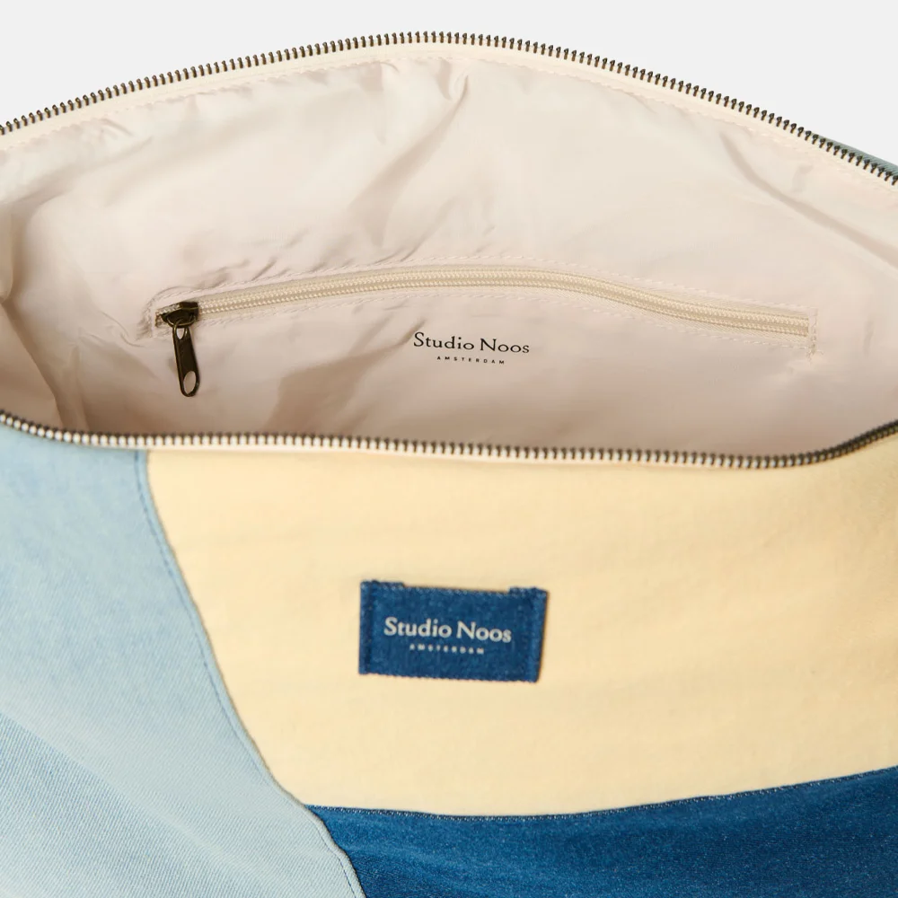 Studio Noos Patchwork crossbody tas denim bij Duifhuizen