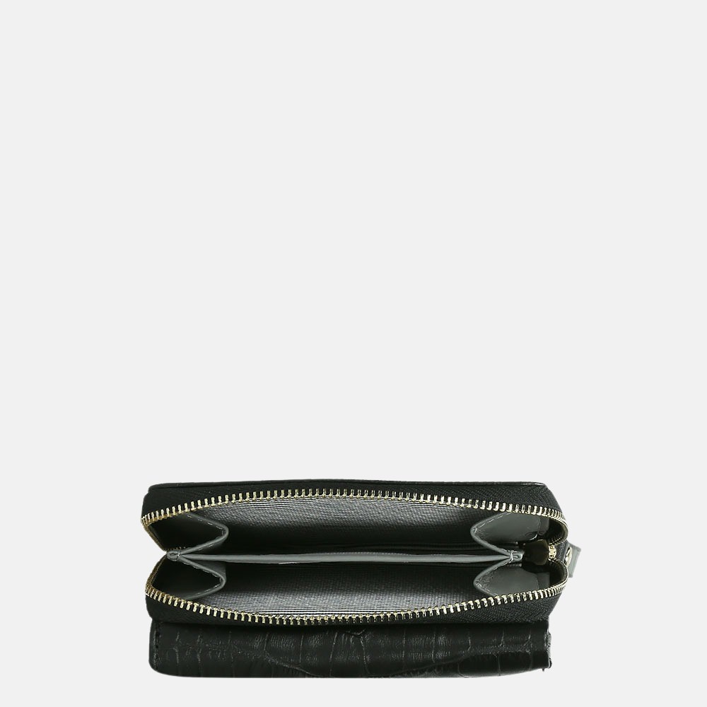 LouLou Essentiels Classy Croco portemonnee XS black bij Duifhuizen