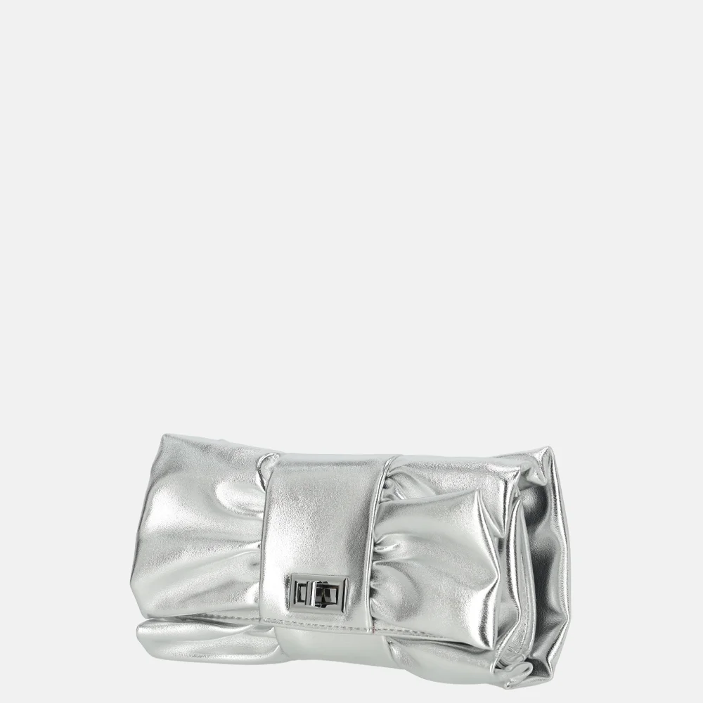 Firenze strik clutch silver bij Duifhuizen