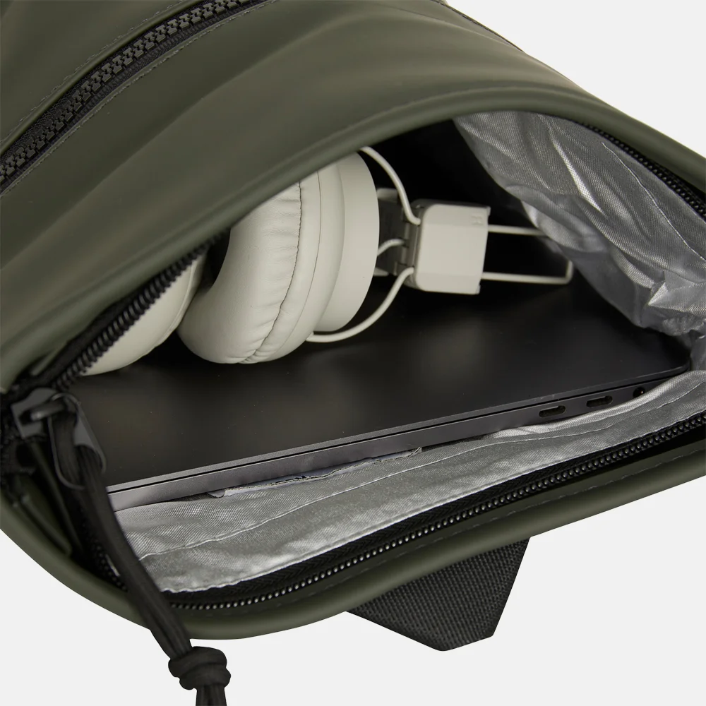 New Rebels Mart rugzak 13 inch night darkgreen bij Duifhuizen
