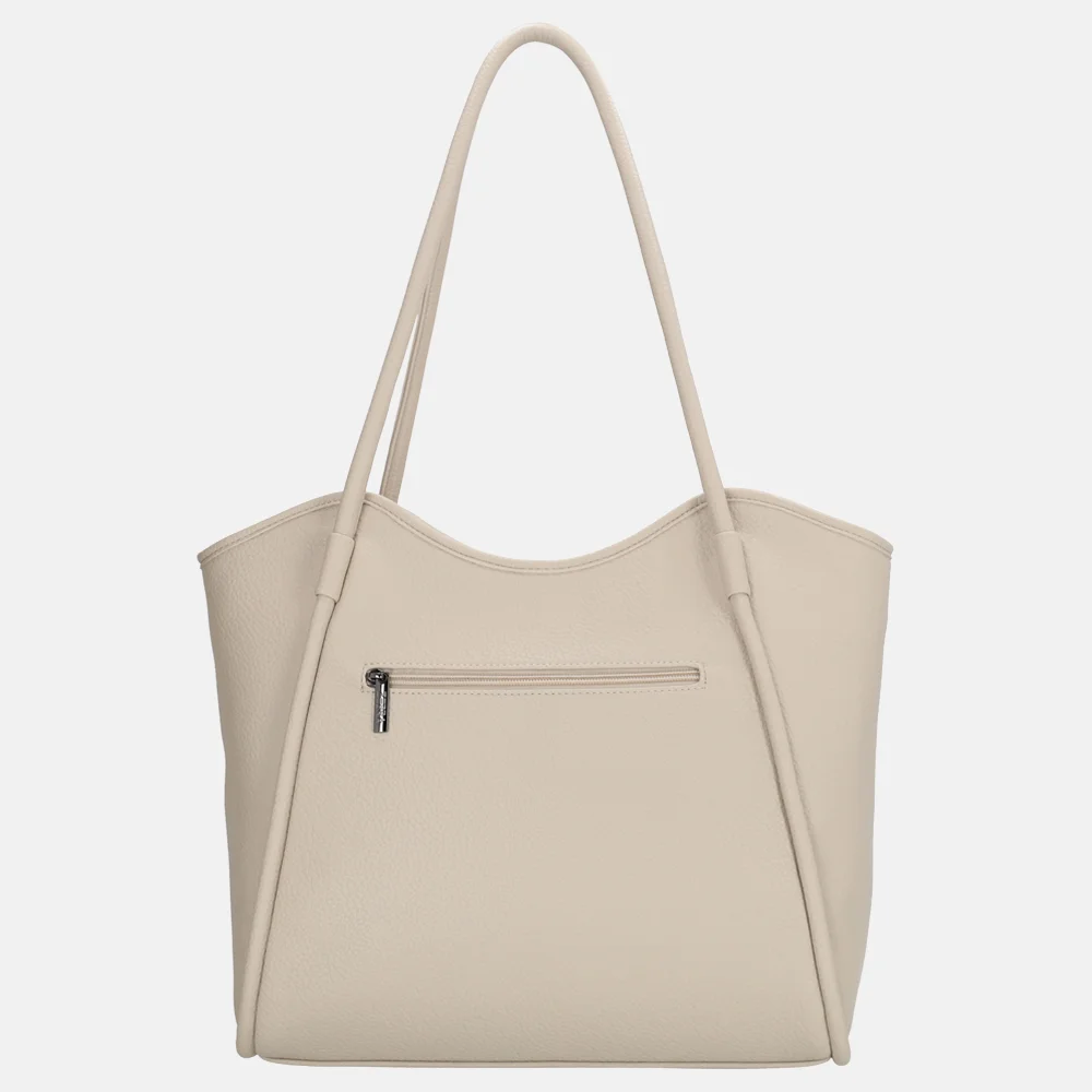 Zebra Trends Sofie shopper met laptopvak 13 inch creme bij Duifhuizen