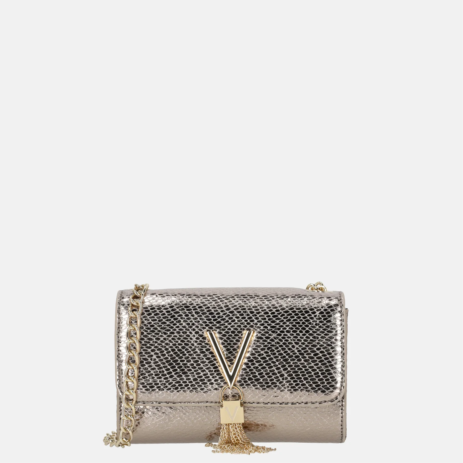 Valentino Bags Divina Winter crossbody tas bronzo bij Duifhuizen