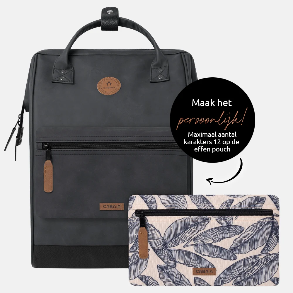 Cabaia Adventurer Nubuck laptoprugzak L 15 inch le harve bij Duifhuizen