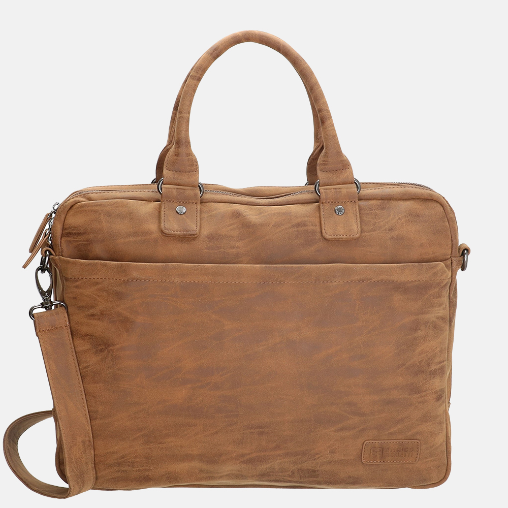 Enrico Benetti Madrid laptoptas 15 inch bruin