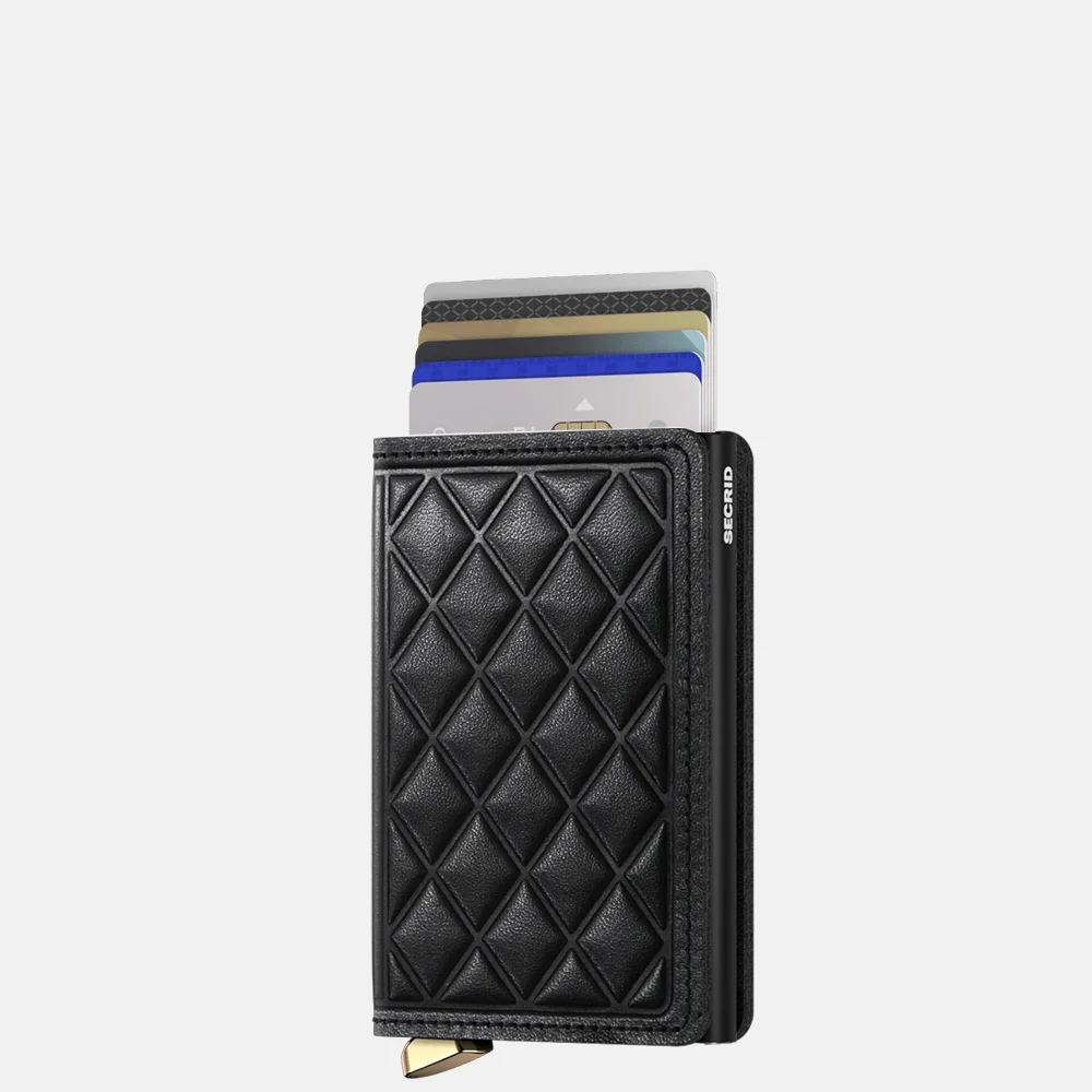 Secrid Slimwallet pasjeshouder emboss diamond black bij Duifhuizen